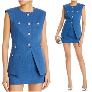 Veronica Beard Tamara Denim Vest 0 / XS